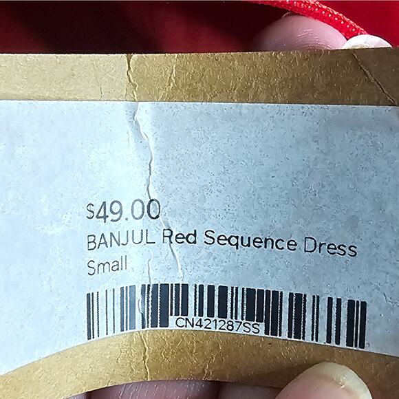 Banjul New red sequin party Valentine dress - Picture 10 of 11